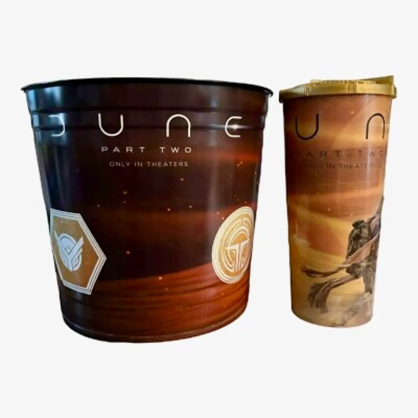 Dune 2 popcorn bucket and cup from regal thumbnail