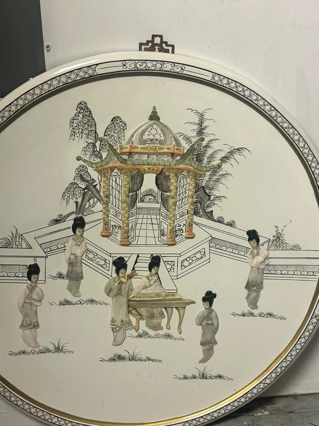 Vintage Chinoiserie Decorative Wall Plate image indicator(2)