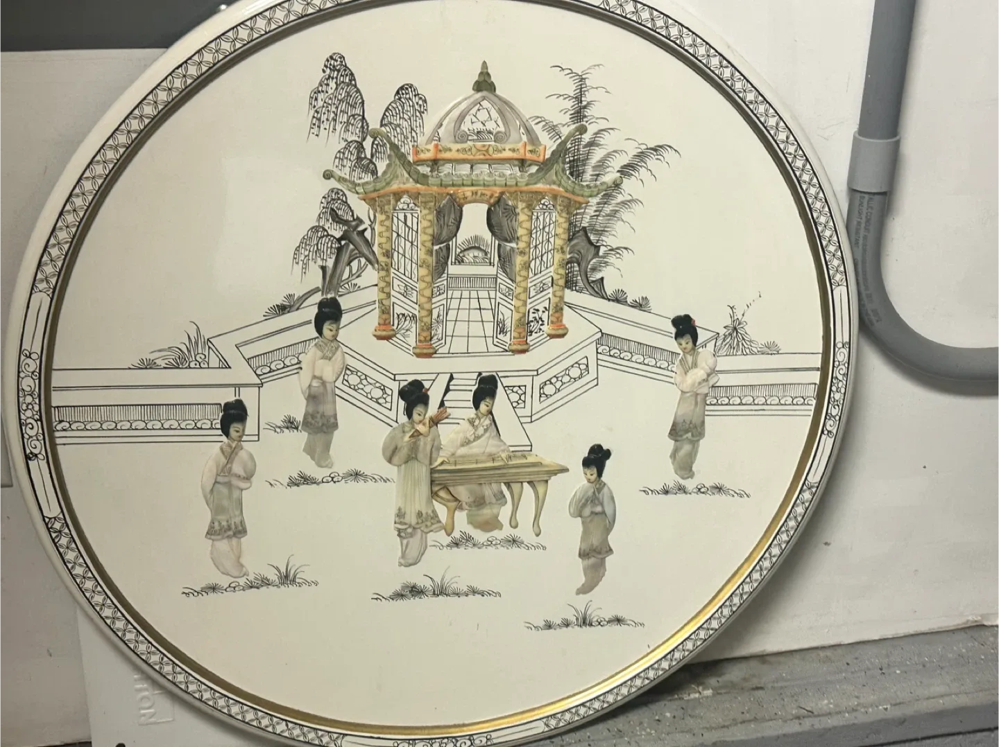 Vintage Chinoiserie Decorative Wall Plate