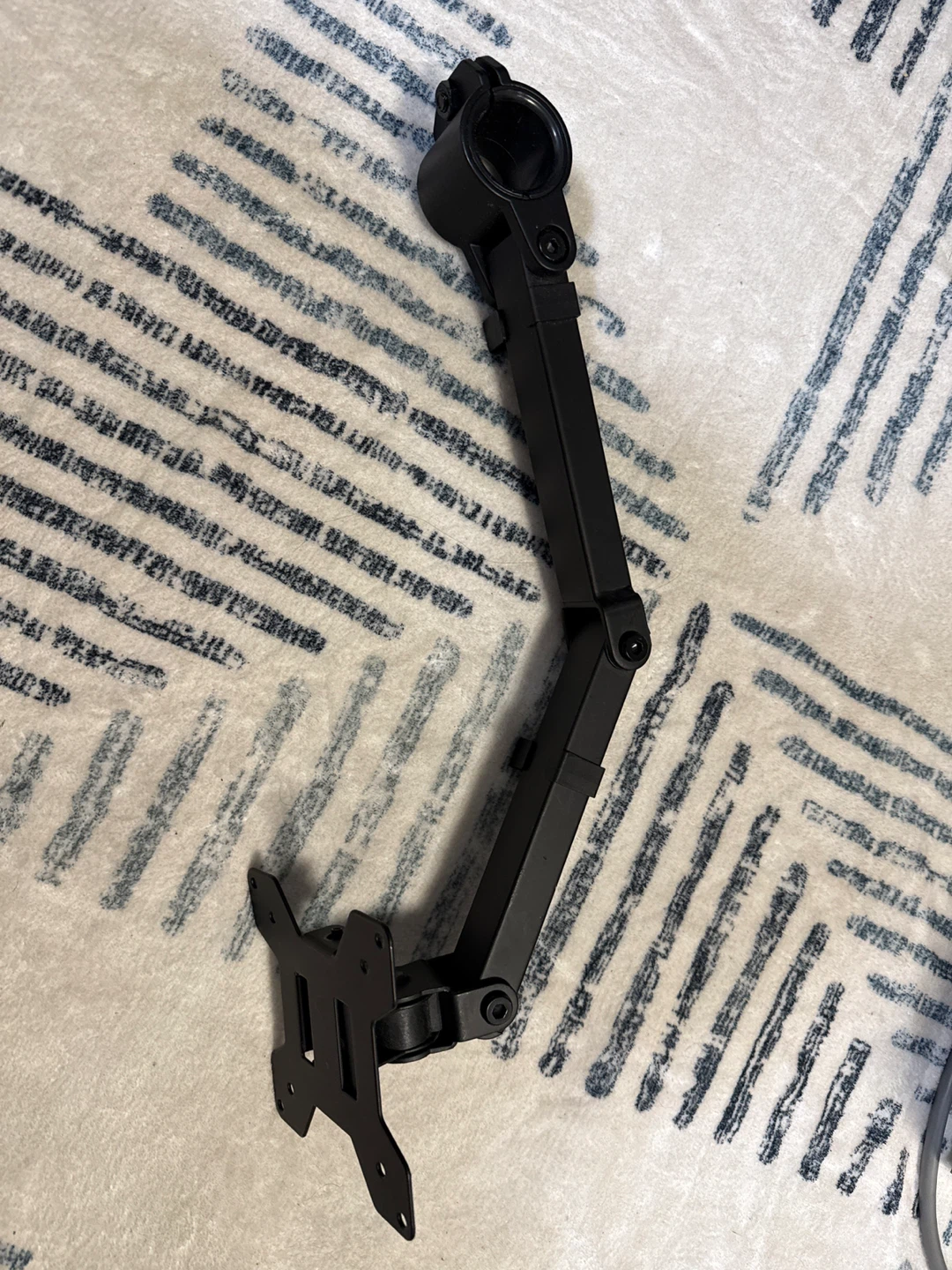 Black Monitor Arm Mount