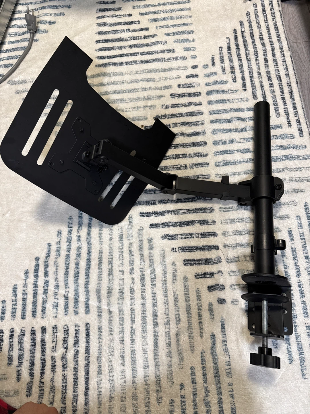 Black Monitor Arm Desk Mount