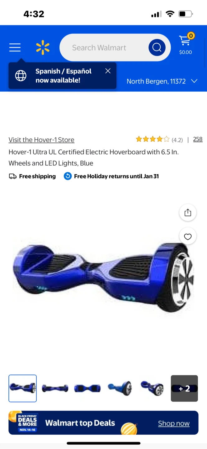 Hover-1 Ultra UL Electric Hoverboard - Blue - photo 3