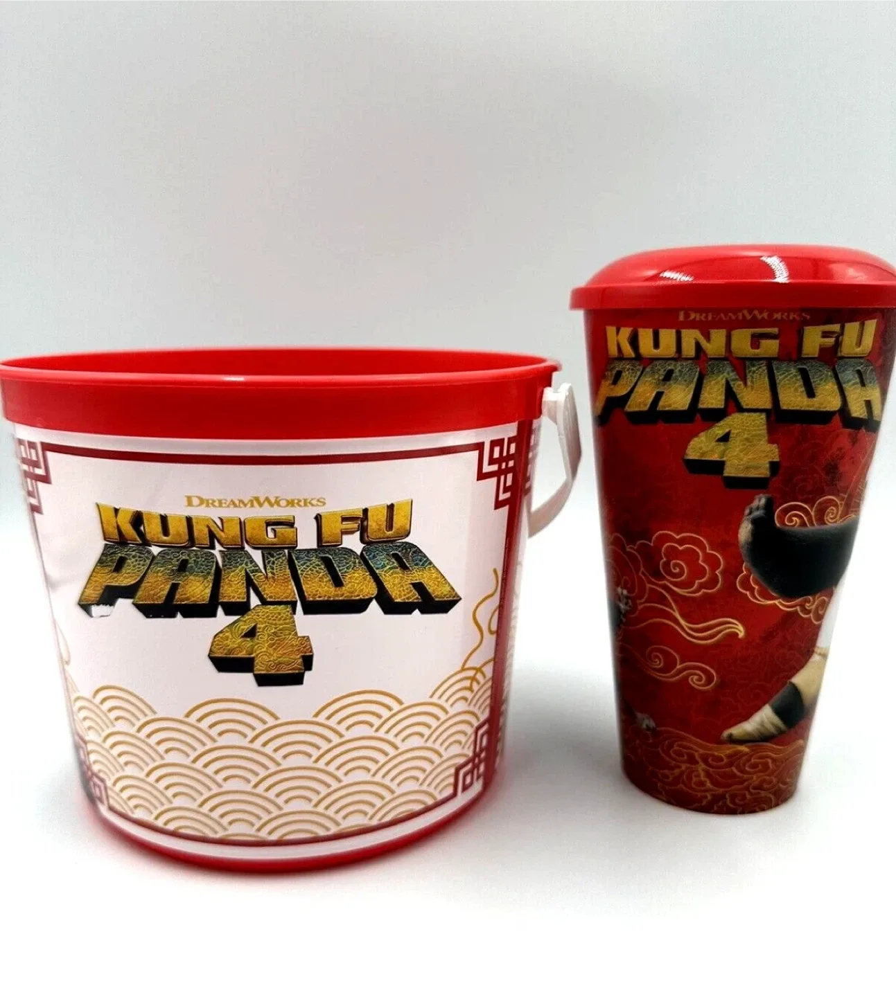 Kung Fu Panda 4 popcorn bucket and cup from regal image indicator(3)