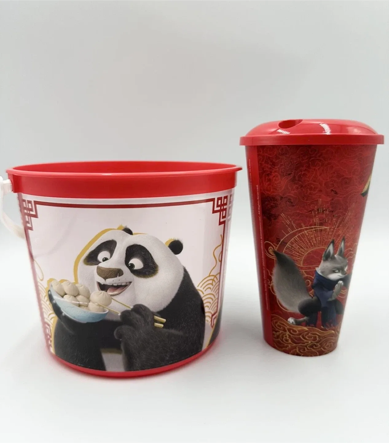 Kung Fu Panda 4 popcorn bucket and cup from regal image indicator(2)