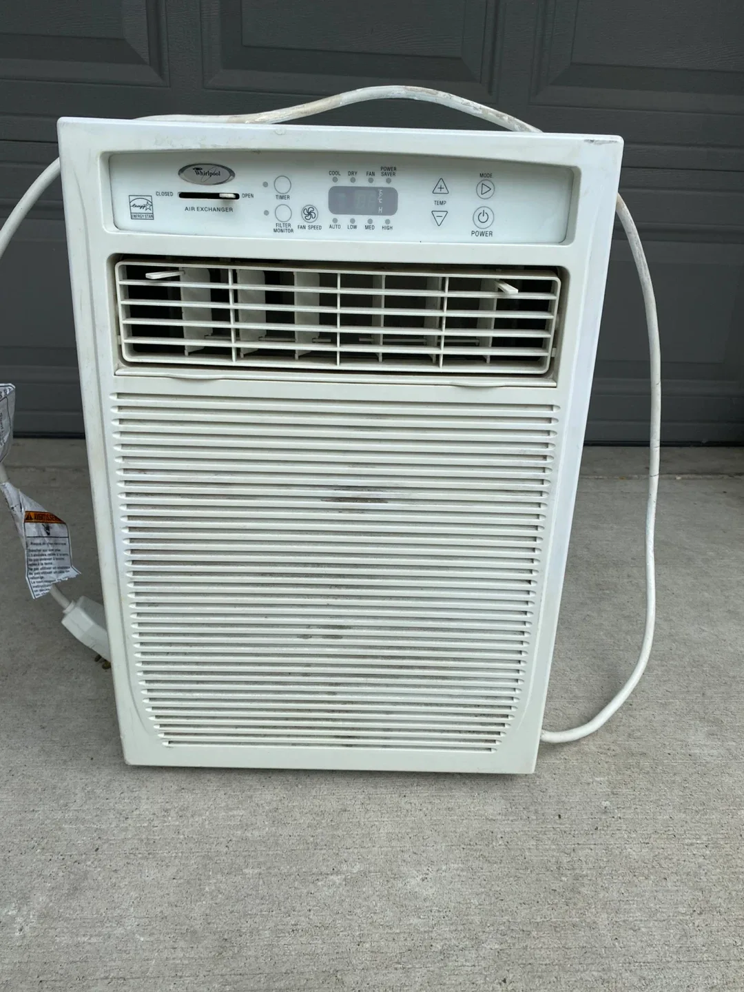 Whirlpool Air Exchanger WAC5000 Portable AC