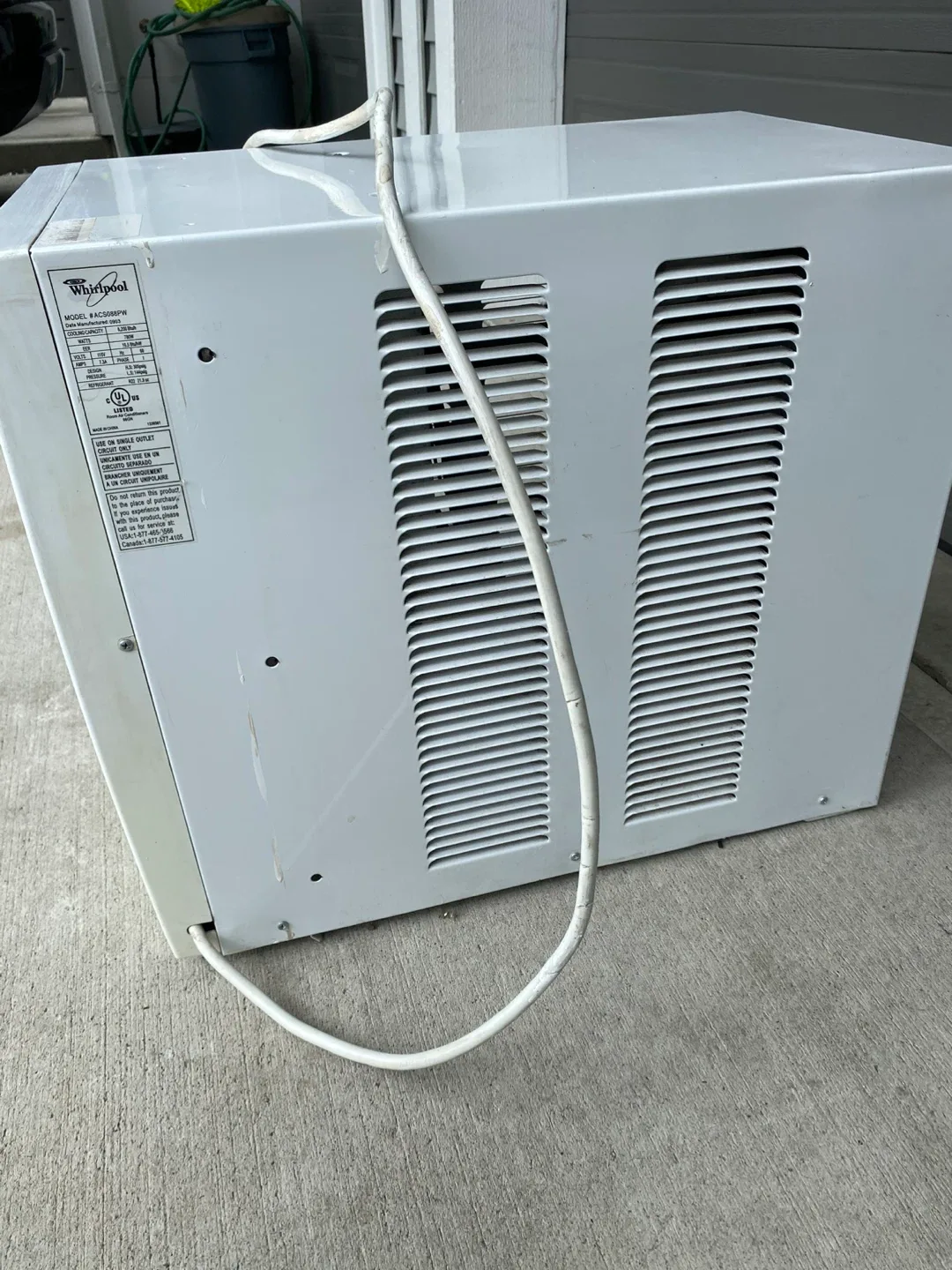 Whirlpool Air Exchanger WAC5000 Portable AC image indicator(2)