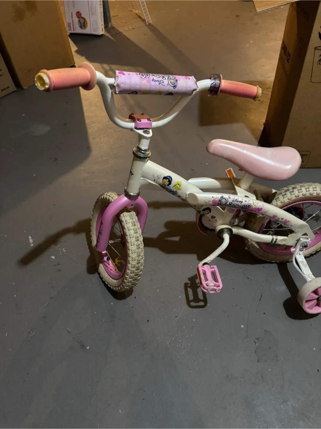Disney Princess Kids' Bike - Pink & White