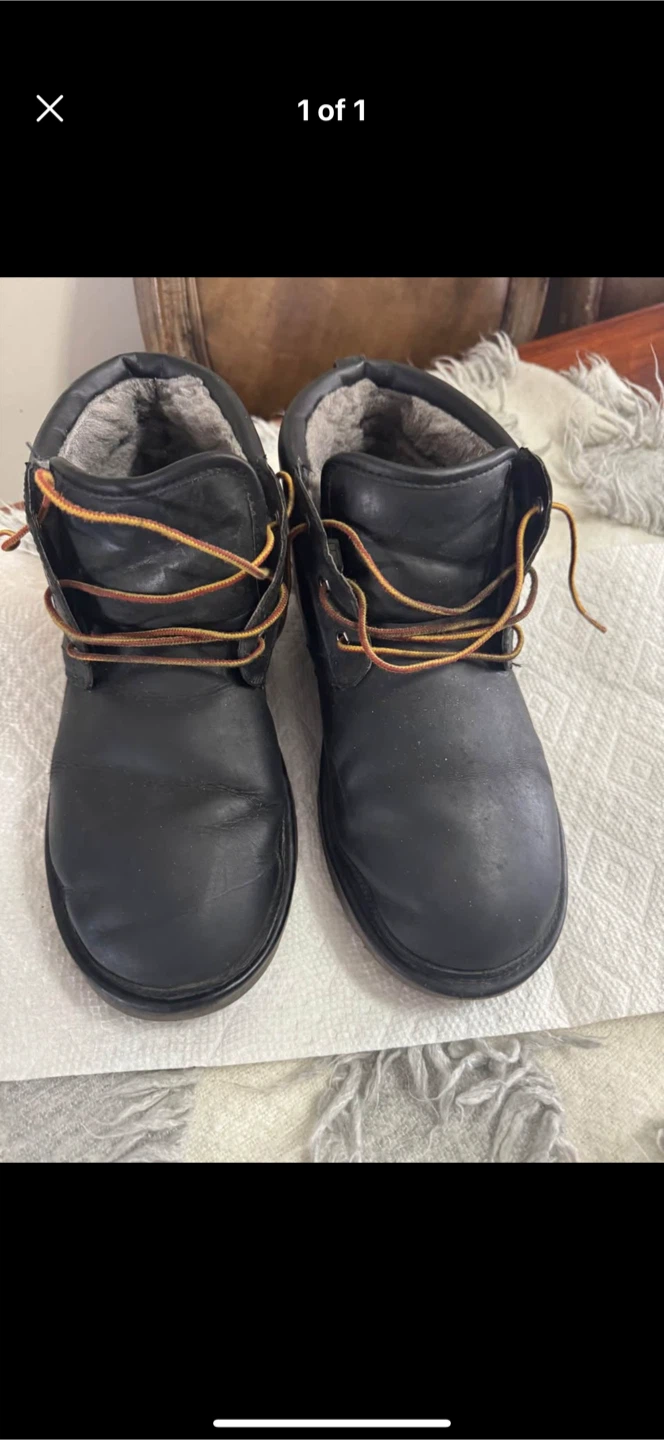 UGG Black Leather Boots