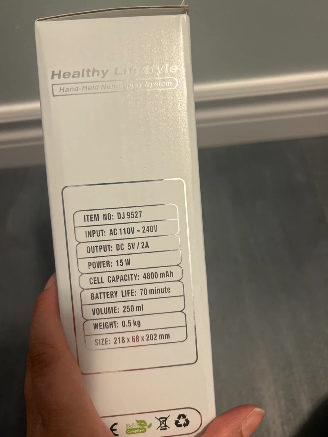 Healthy Lifestyle Hand-Held Nano Spray System image indicator(2)