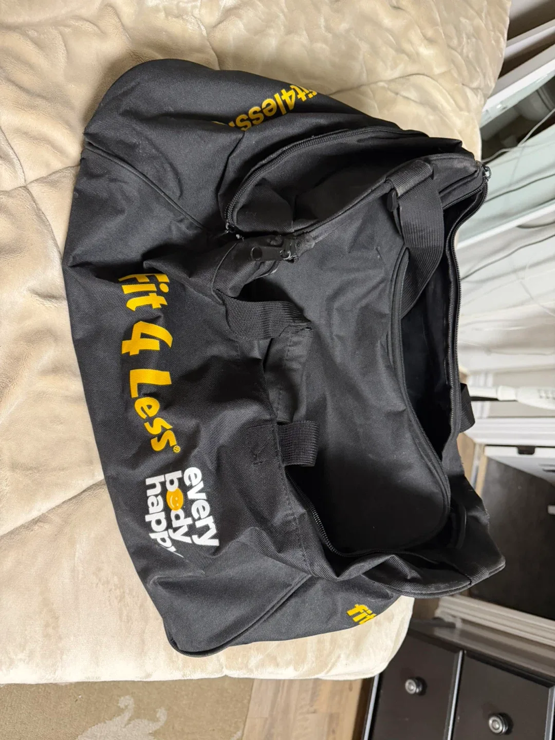 Fit4Less Gym Bag - Black