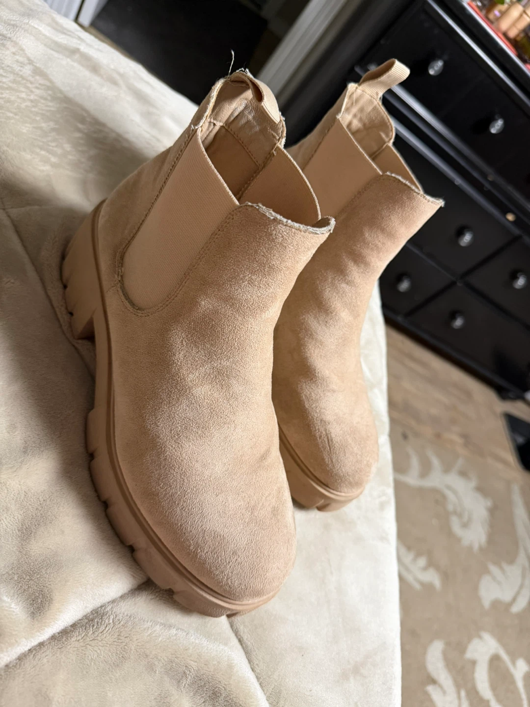 Cushionaire Beige Boots, Size 9 - photo 5
