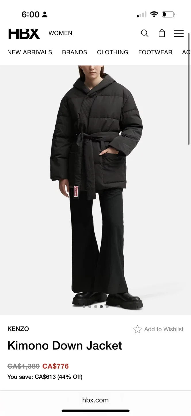 KENZO Kimono Down Jacket - Size XS