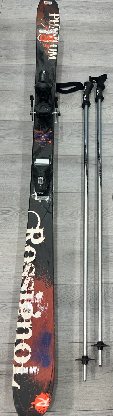 Rossignol Phantom 80 Skis with Poles