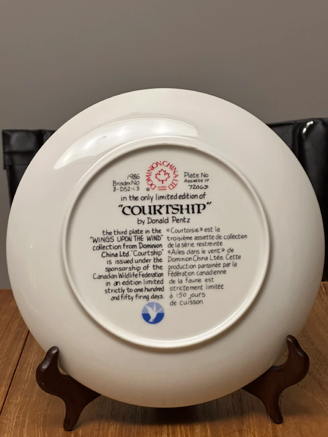 Bradford Plate with Certificate of Authenticity - photo 2