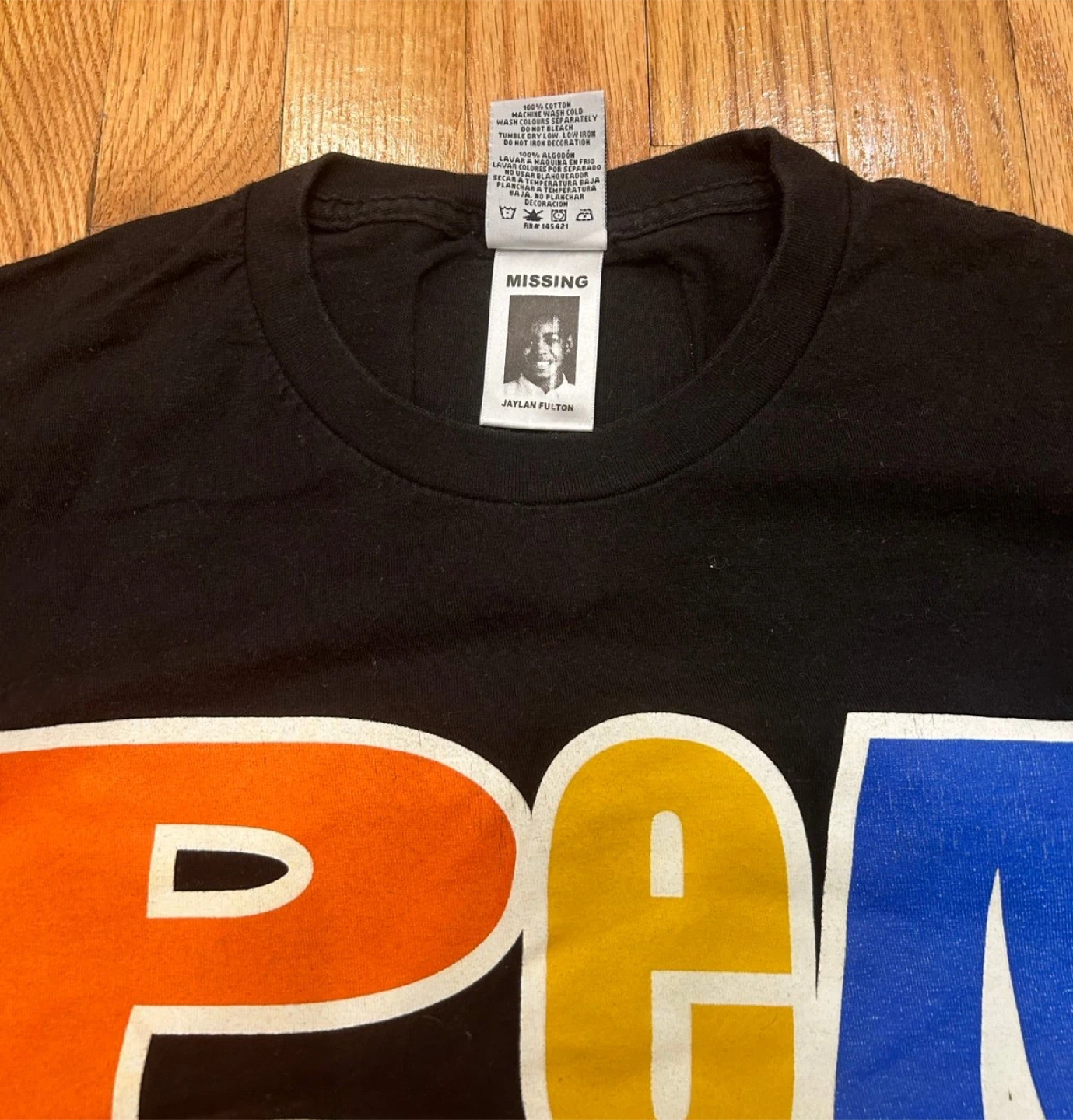 Cross Colours Peace Stop-D Violence Black Tee - XL - photo 4