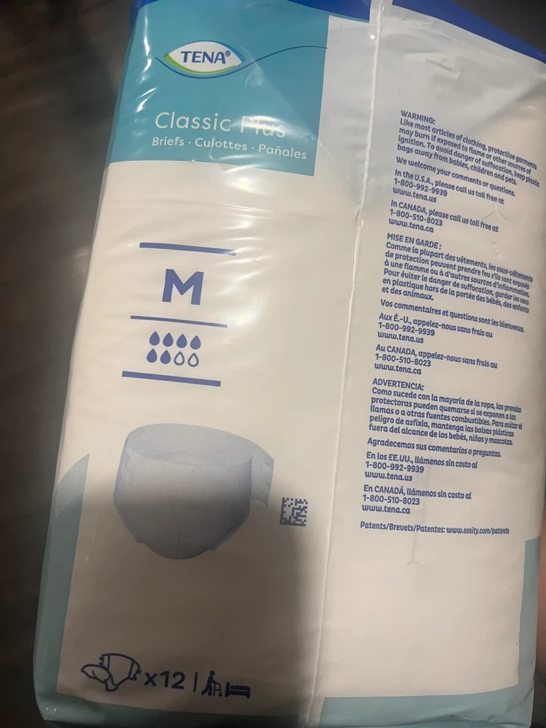 Tena Classic Plus Briefs, Size M (34-47") image indicator(2)