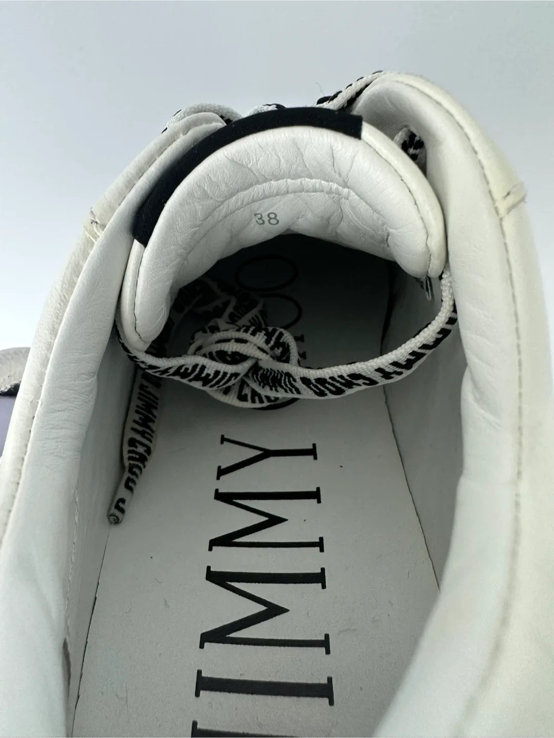 Jimmy Choo White Leather Sneakers image indicator(8)
