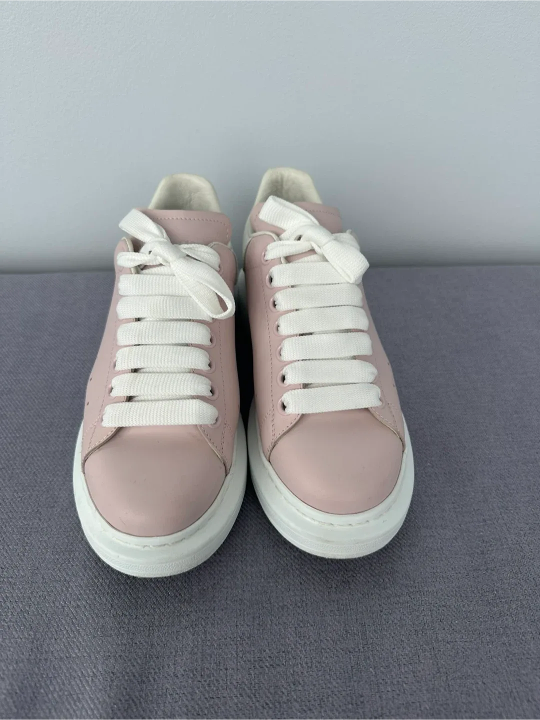Alexander McQueen Pink Leather Sneakers