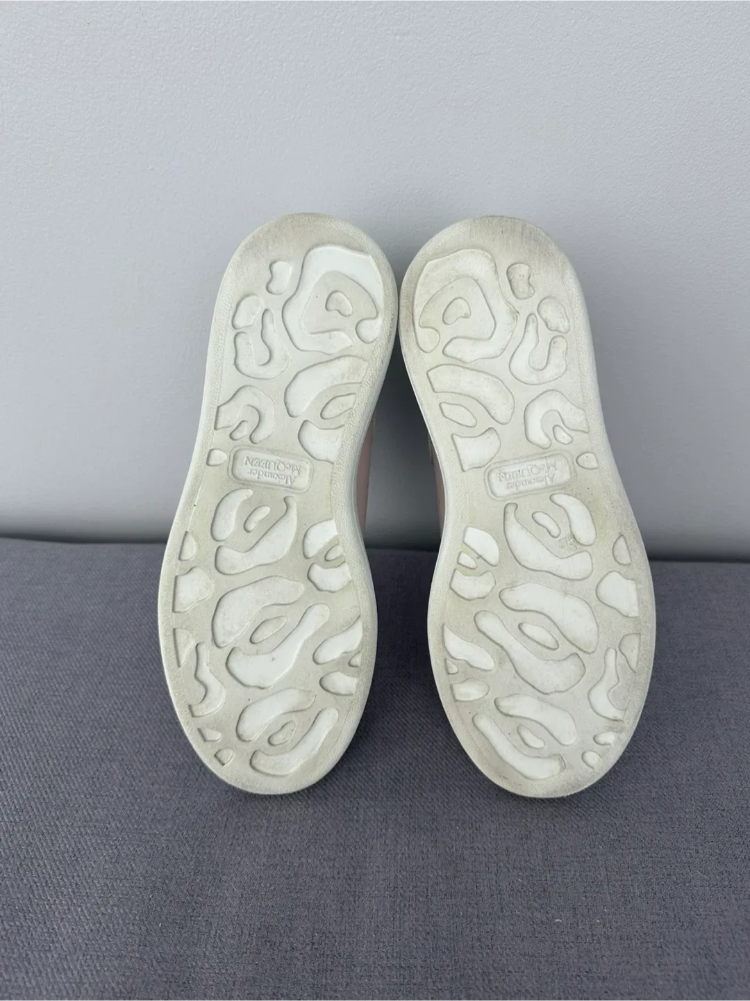 Alexander McQueen Pink Leather Sneakers image indicator(4)