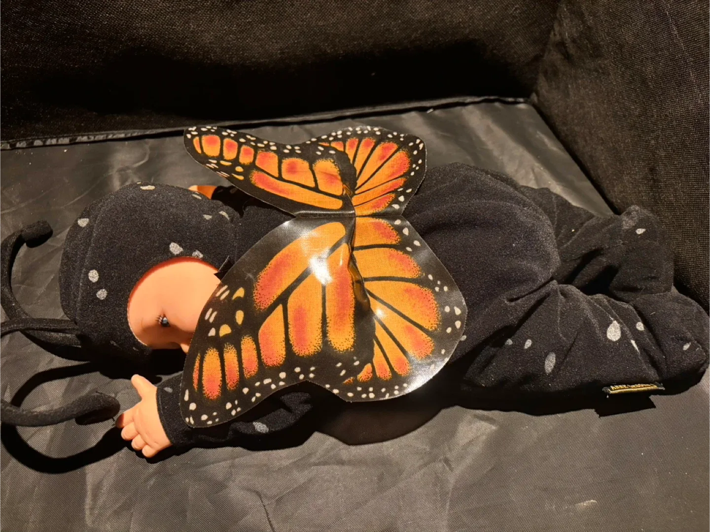 Vintage Anne Geddes Monarch Butterfly Collectors Doll 15" Awake image indicator(4)