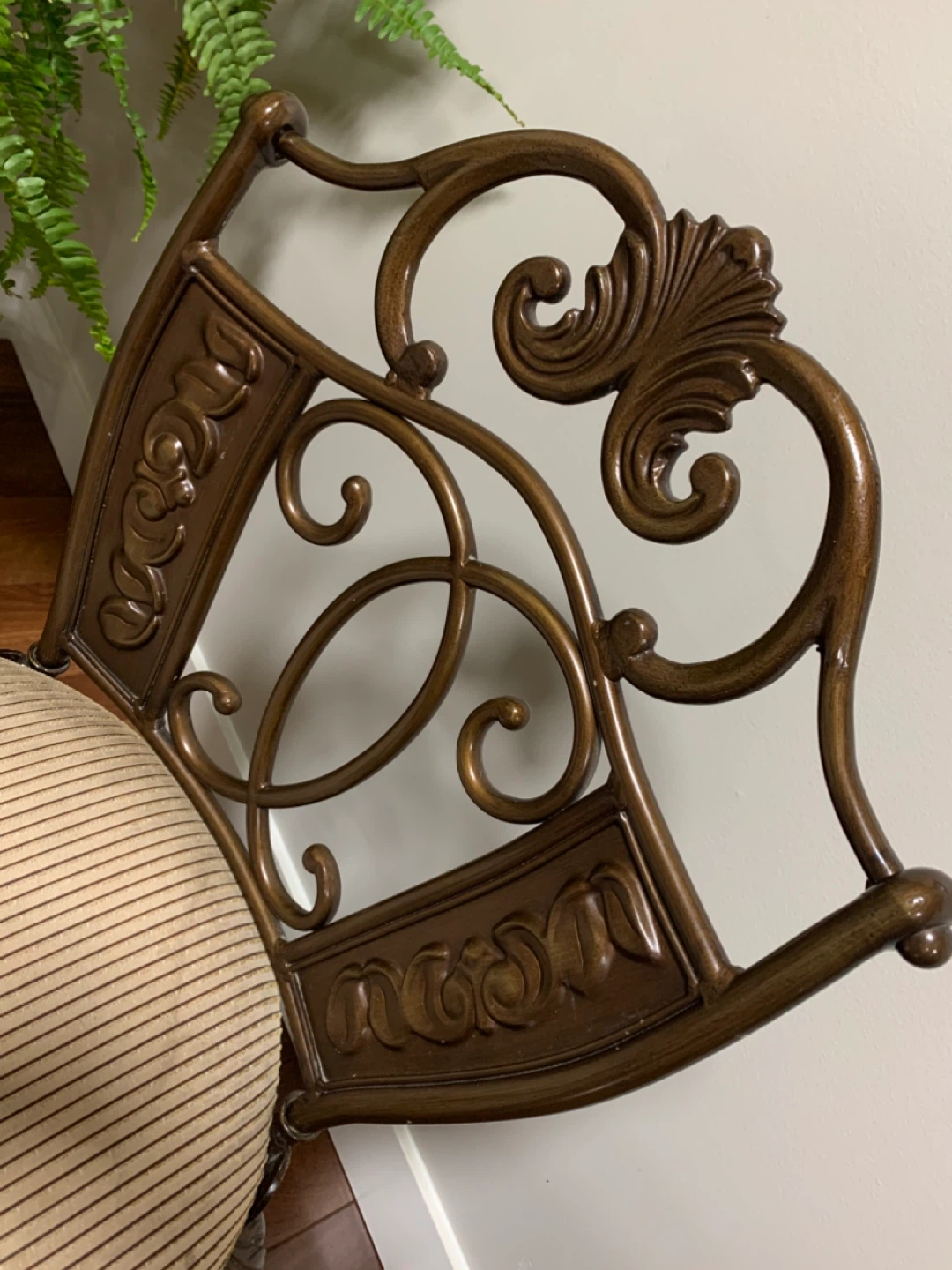Ornate Swivel Bar Stools - Set of 2 - photo 4