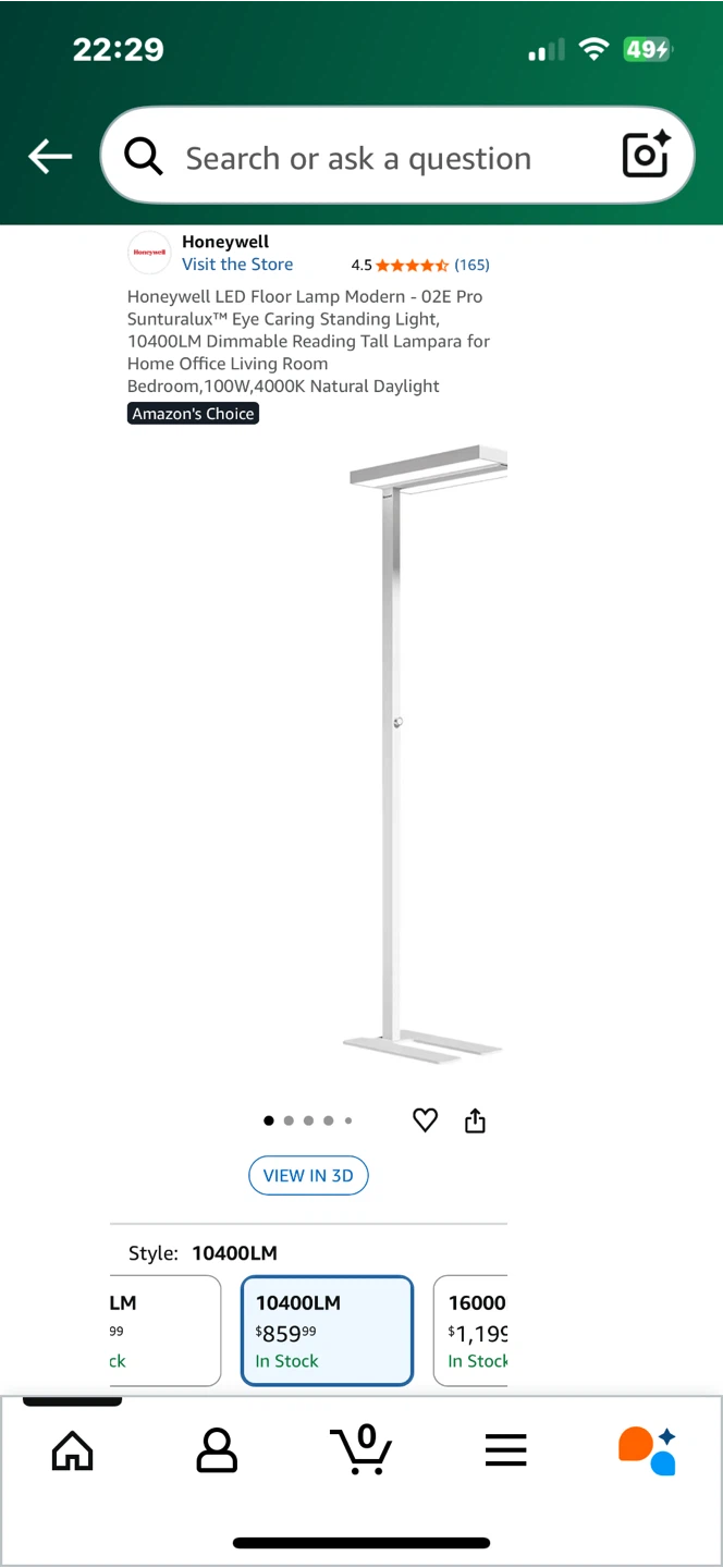 Honeywell 02E Pro Floor Lamp brand new - photo 2