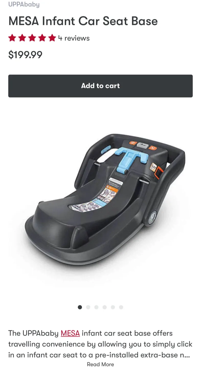 UPPAbaby MESA Infant Car Seat Base image indicator(2)