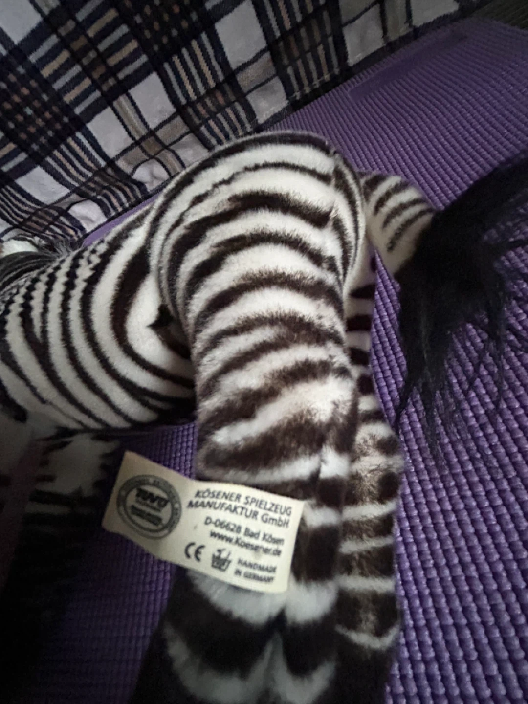 Kösener Spielzeug Zebra Plush Toy - photo 3