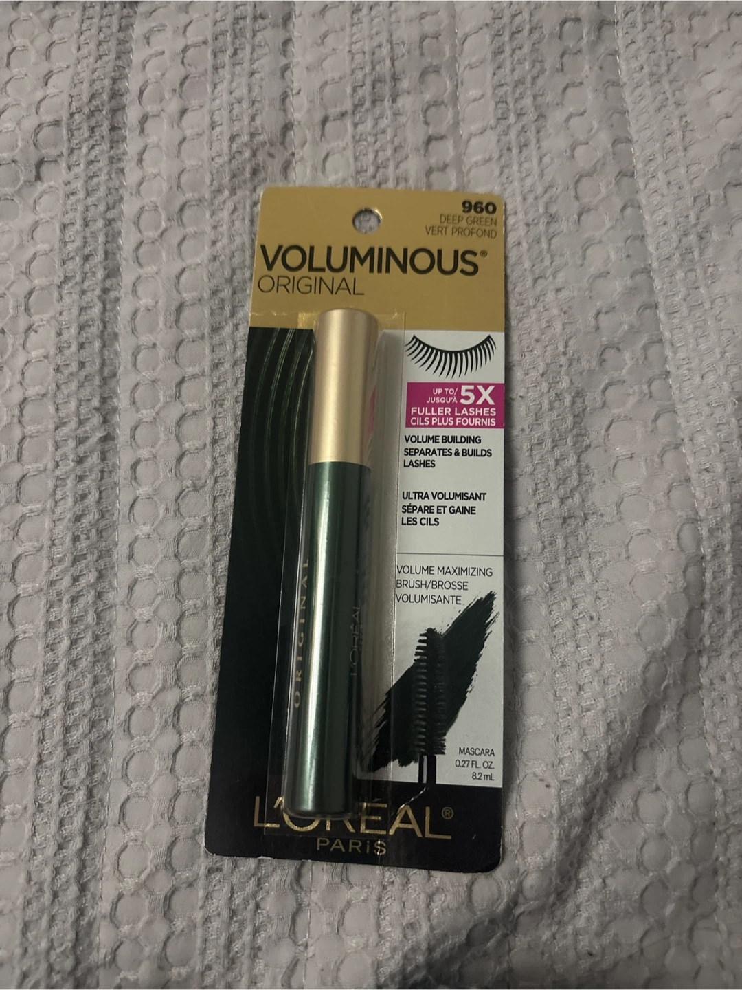 New L'Oreal Voluminous Mascara - Deep Green