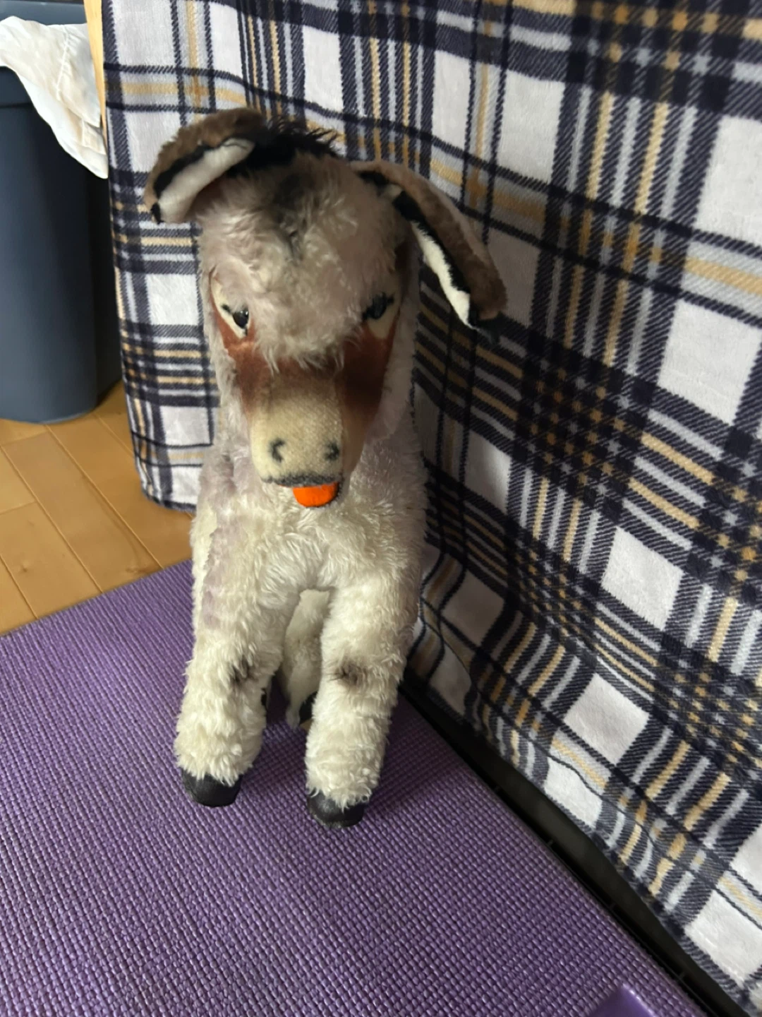 Vintage Donkey Plush Toy, brand Steiff