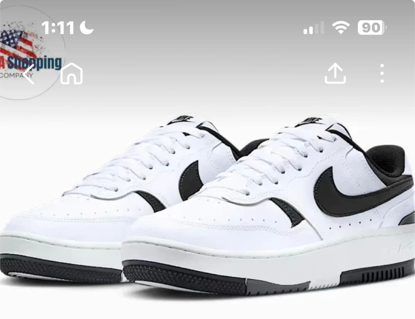 Nike Gamma Force White/Black - Size 9.5 thumbnail