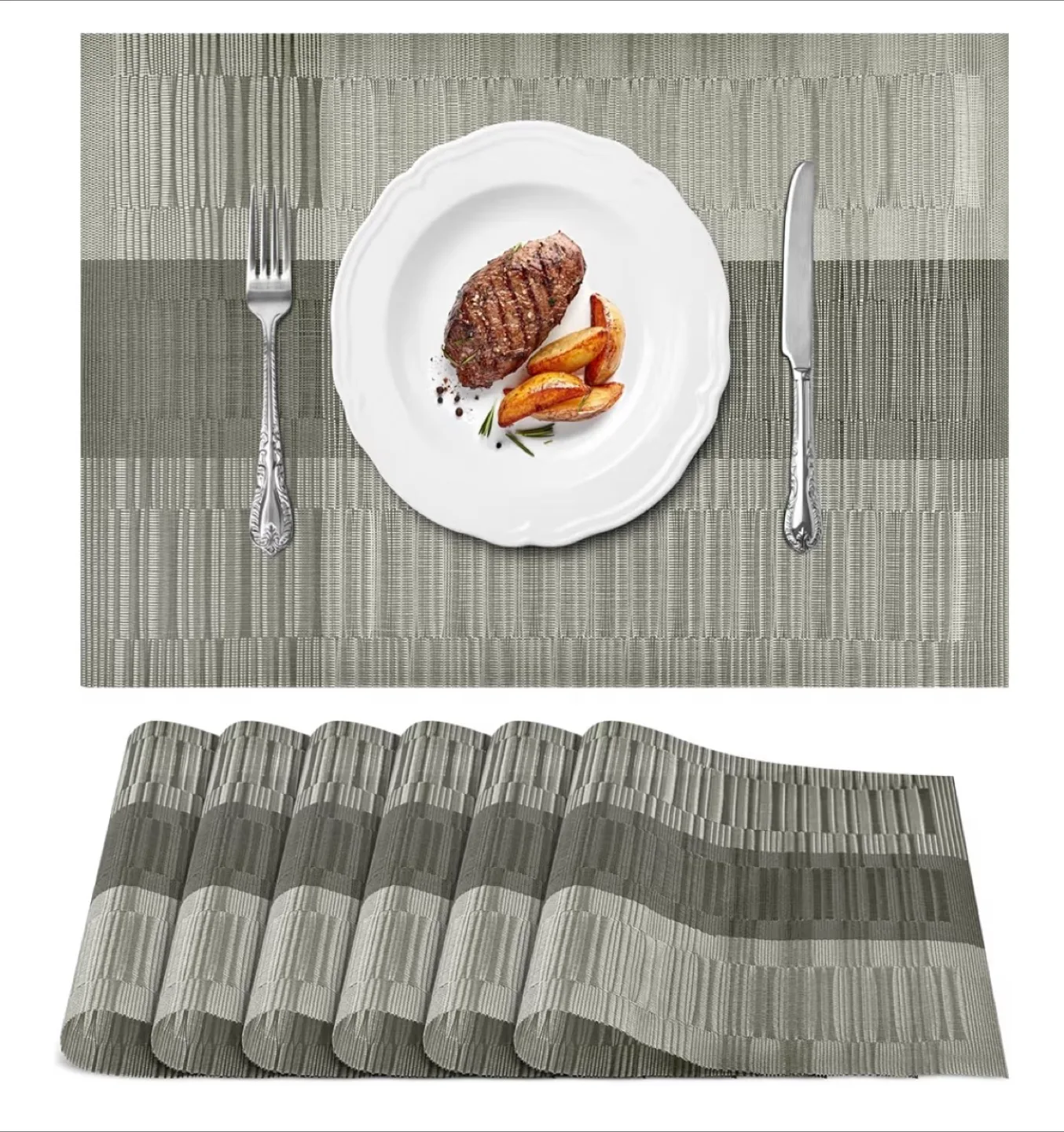 Can deliver—4 Beautiful chairs and bench from Ashley Furniture. image indicator(7)