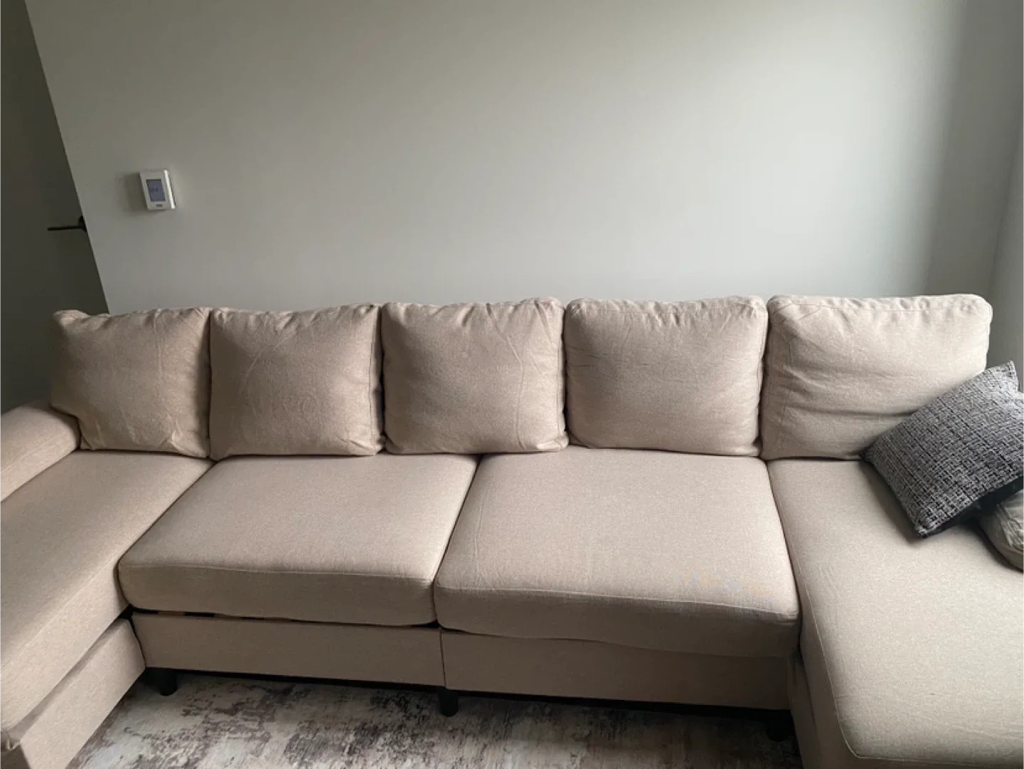Beige Sectional Sofa image indicator(2)