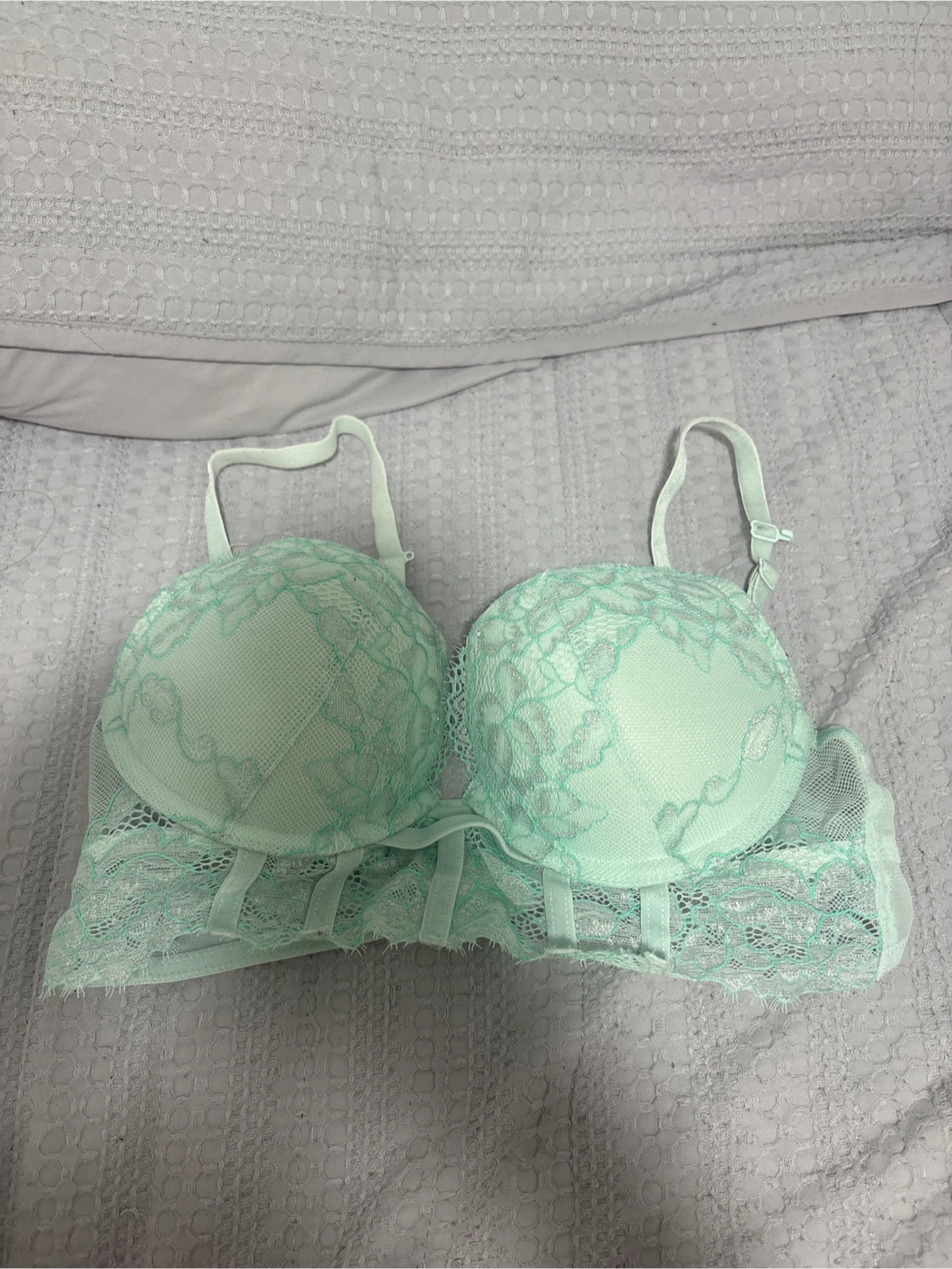 Lace Bra - Mint Green size 34 b
