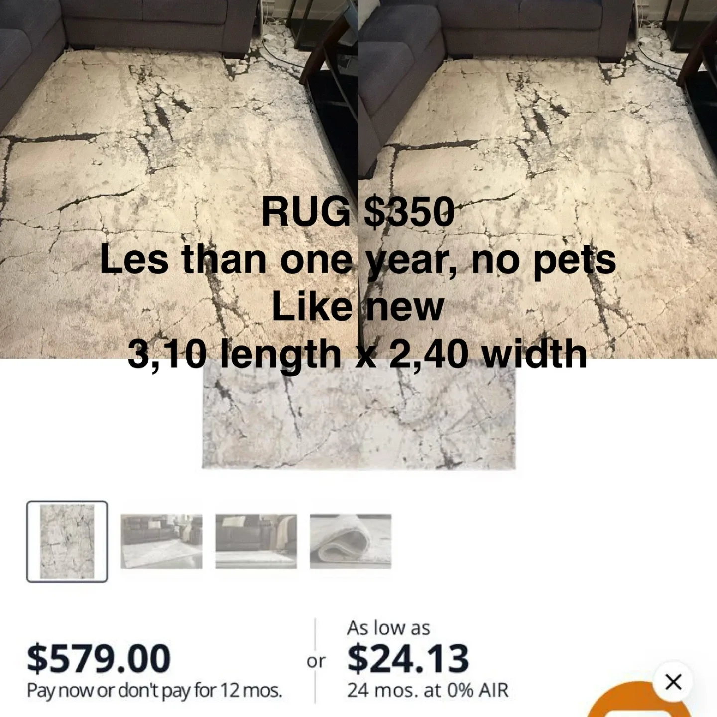Like New Rug - 3.10 x 2.40 thumbnail