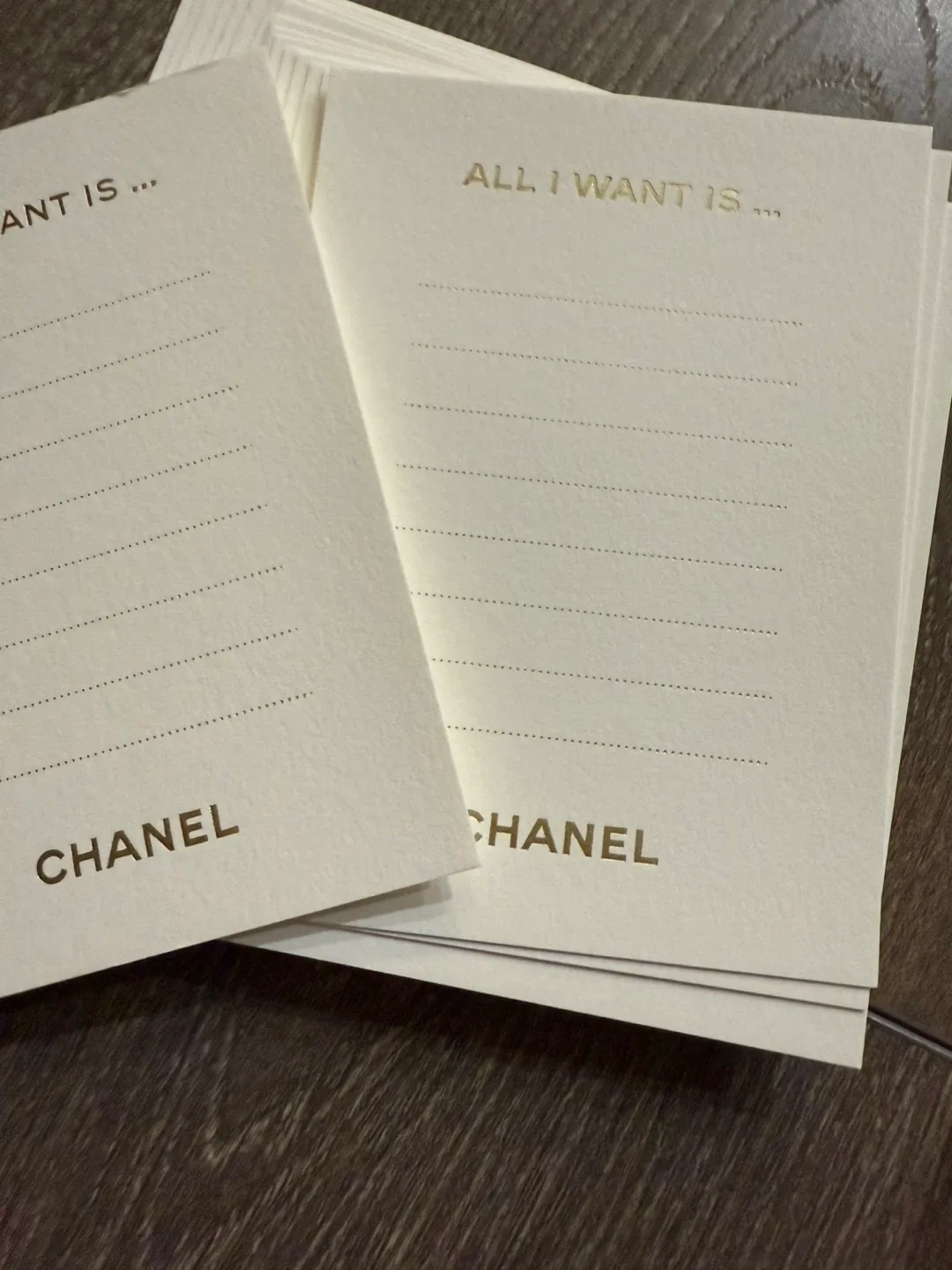 Chanel Notepads with Box Christmas card image indicator(3)