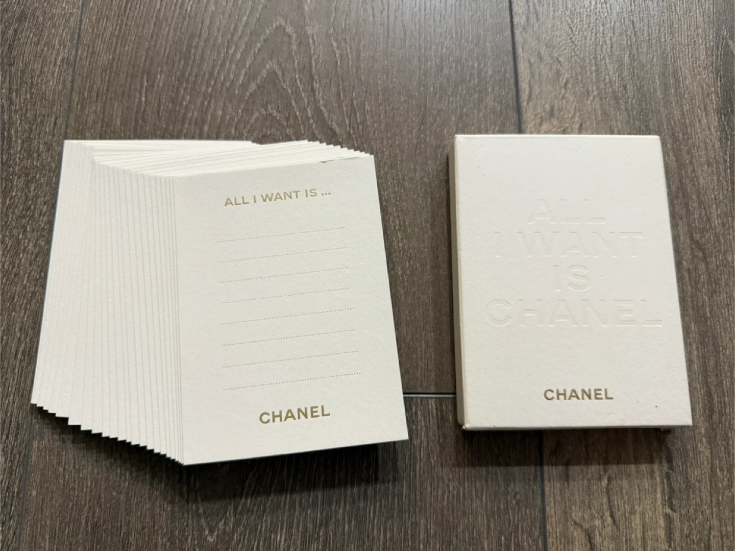 Chanel Notepads with Box Memo card