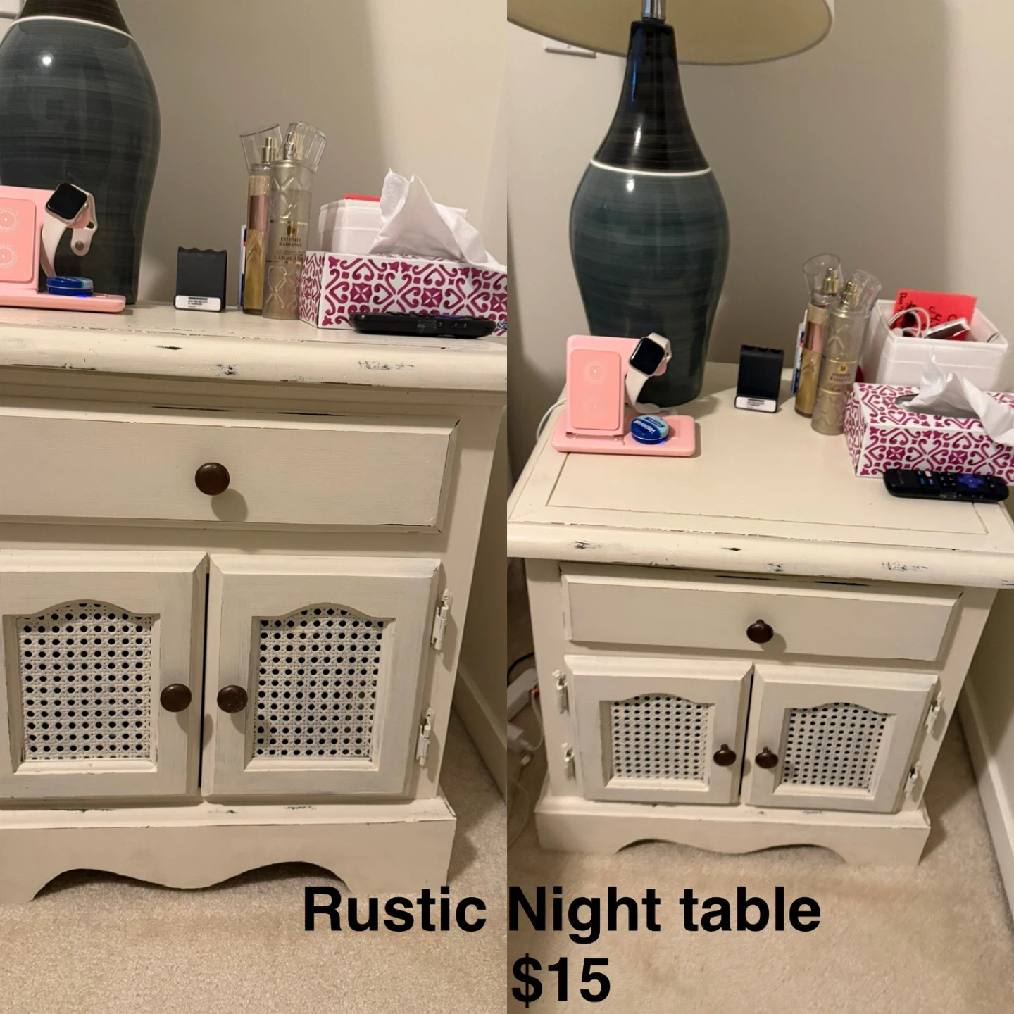 Rustic Night Table - $15