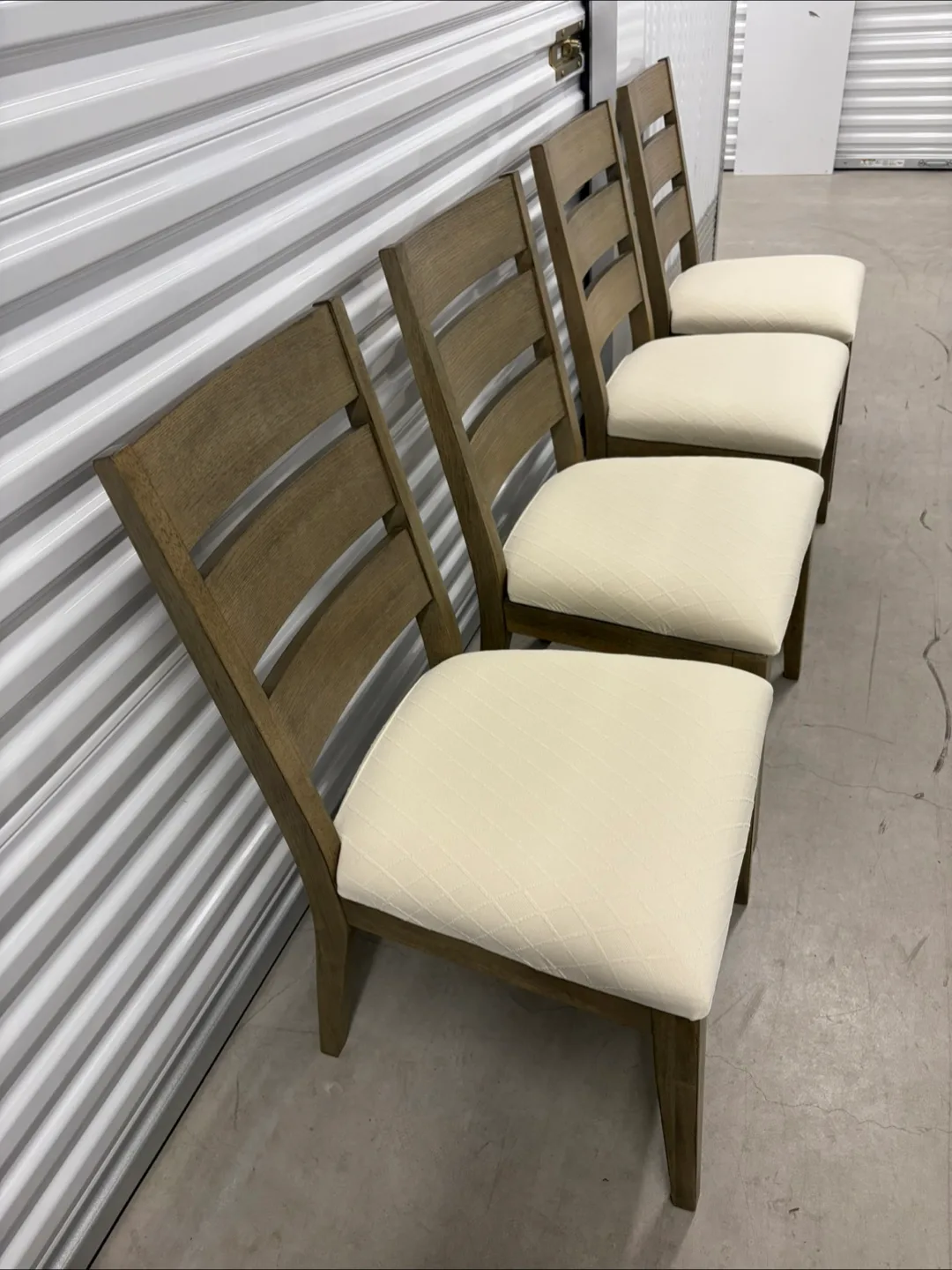 Can deliver—4 Beautiful chairs with brand new washable covers. image indicator(3)