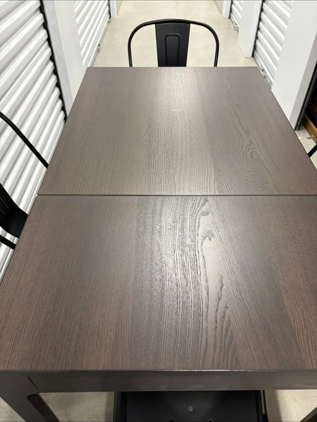 Can deliver—Ikea Ekedalen extendable table and 4 black chairs. image indicator(7)