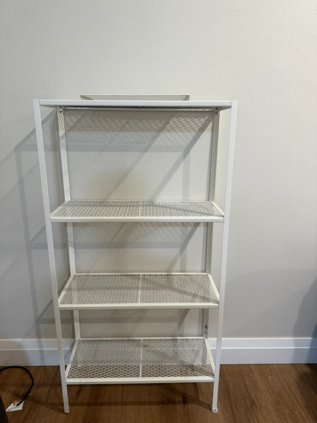 IKEA BAGGEBO White Metal Shelf Unit image indicator(2)