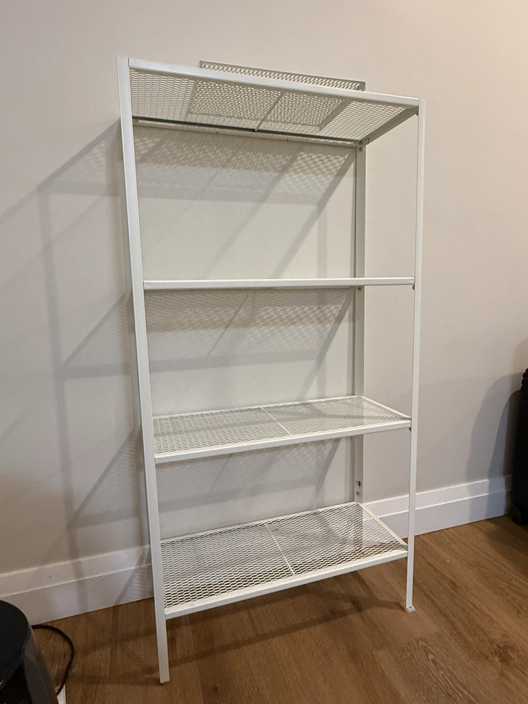 IKEA BAGGEBO White Metal Shelf Unit - photo 3