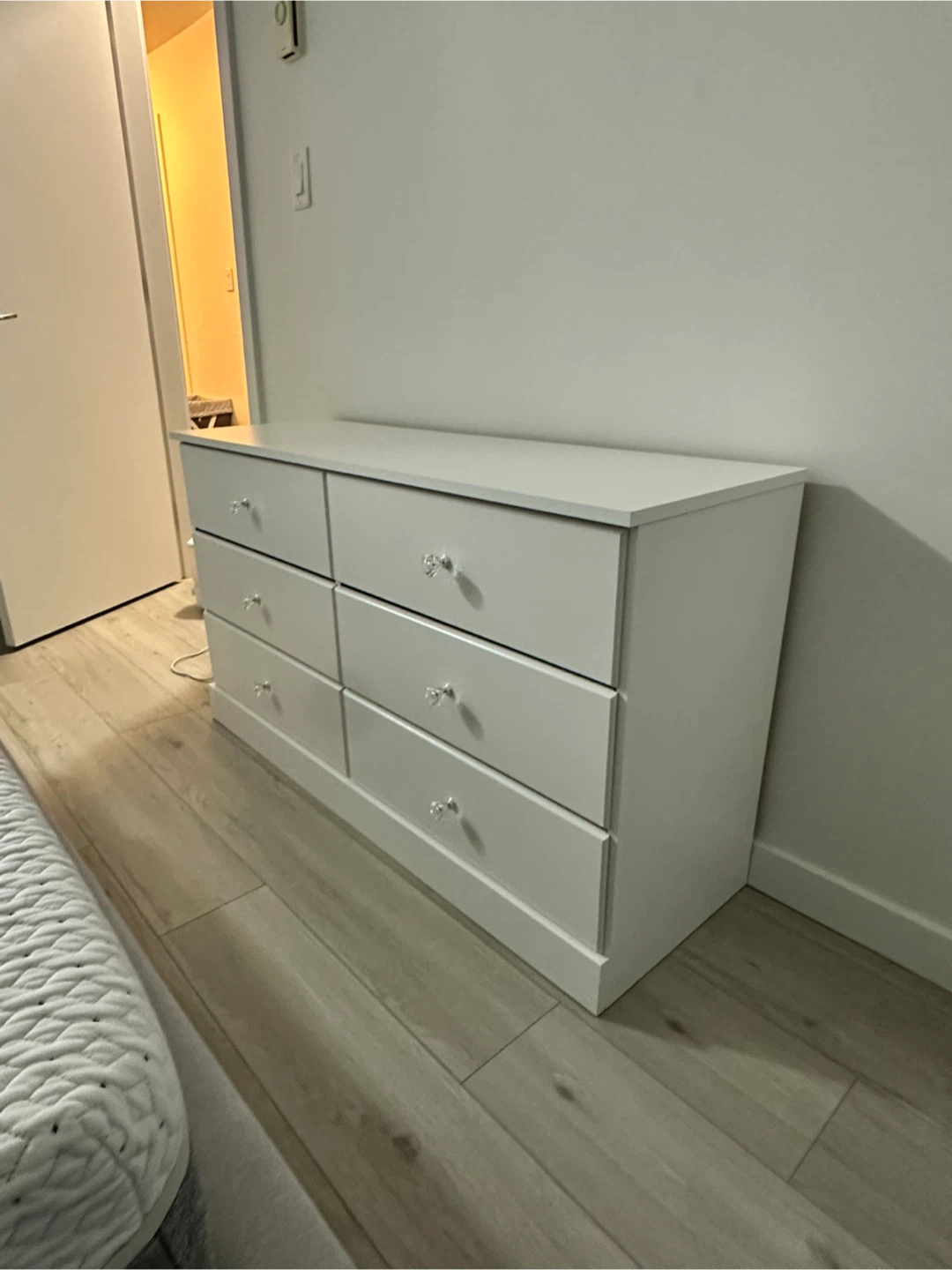 Astrid 6-Drawer Dresser - Crystal White - photo 3