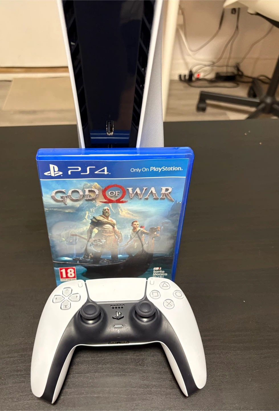 PlayStation 5 with Controller and God of War PS4 - photo 5