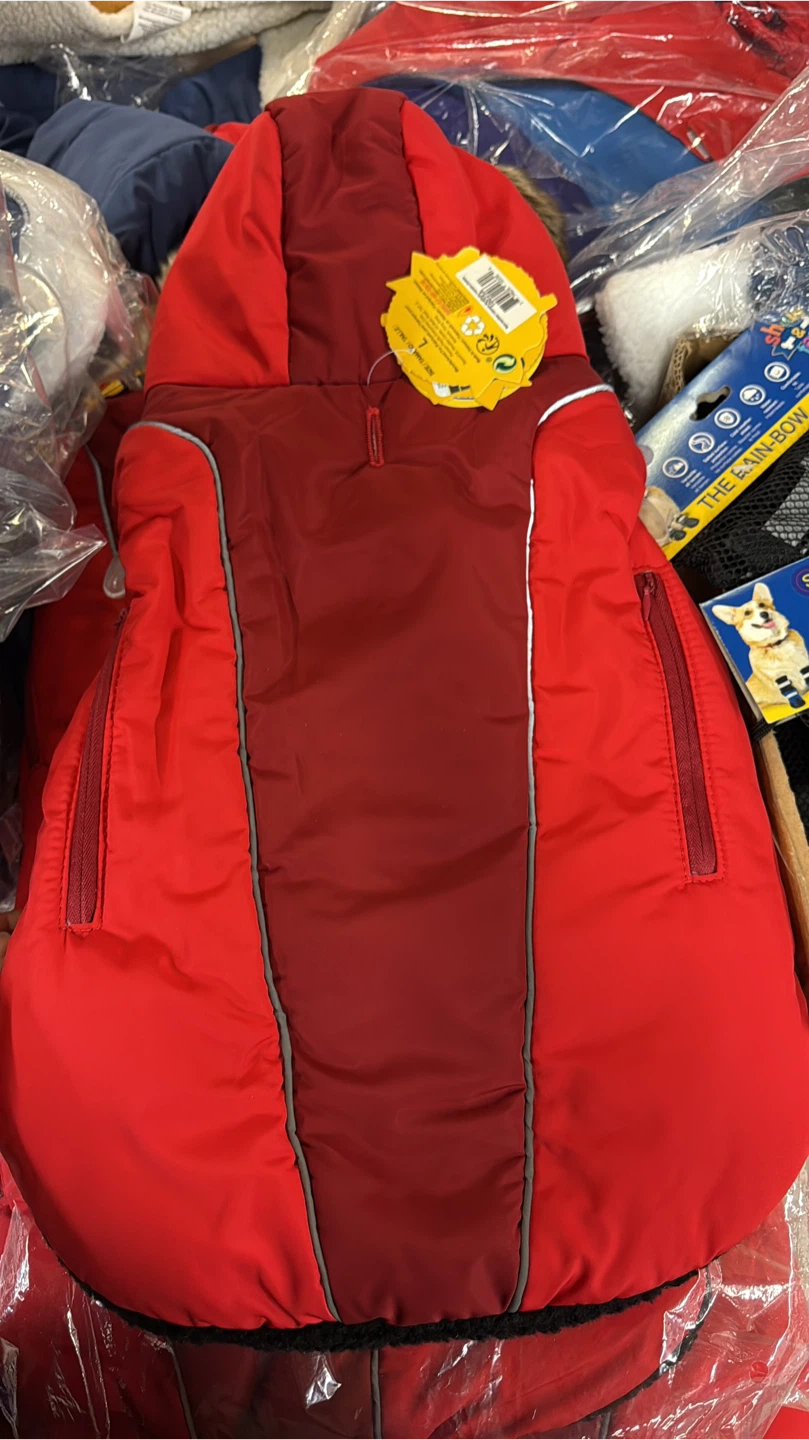 Red Dog Winter Coat with Hood - photo 3