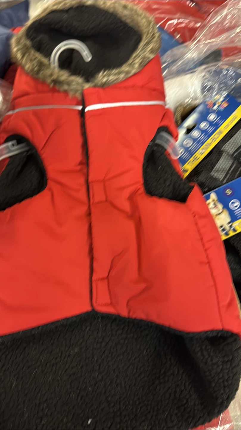 Red Dog Winter Coat with Hood - photo 2