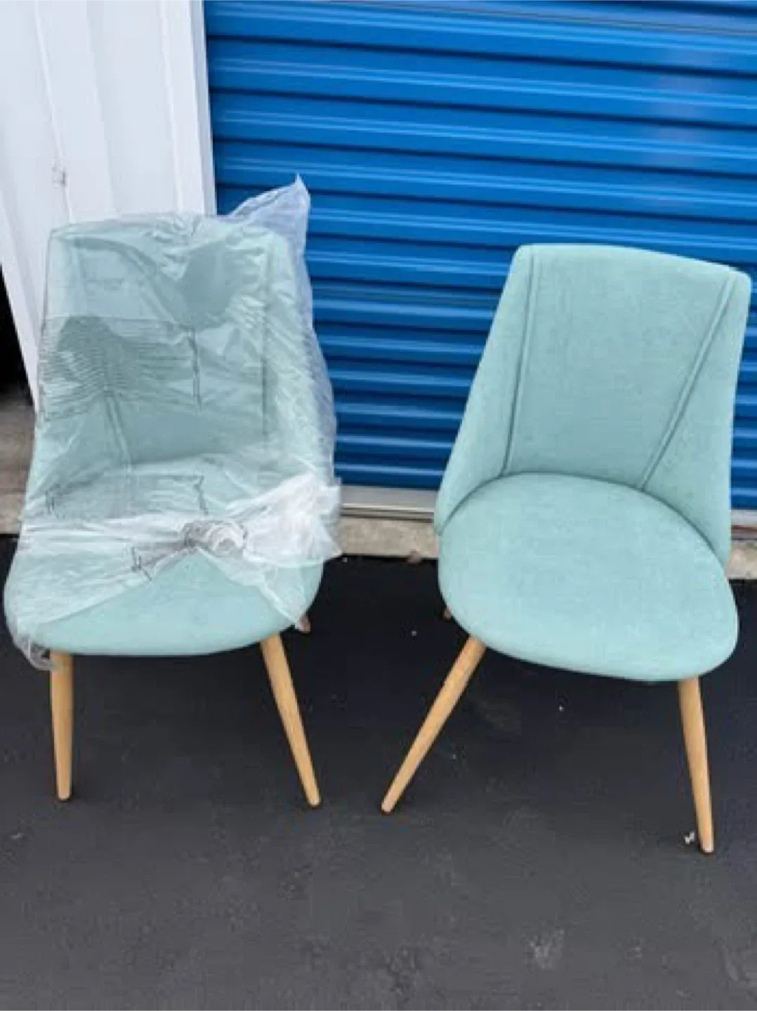 Brand new Set of 2 Light Blue Dining Chairs