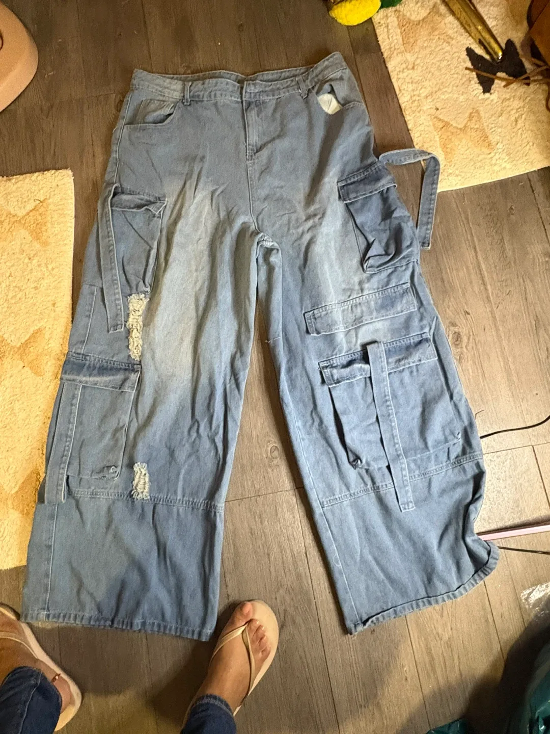 Cargo Jeans - Denim, Wide Leg thumbnail