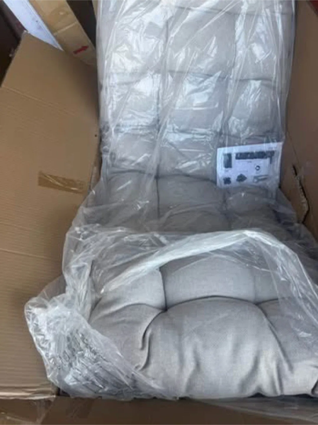 Brand new and not assembled Steel Outdoor Loveseat Rocker Chair image indicator(5)