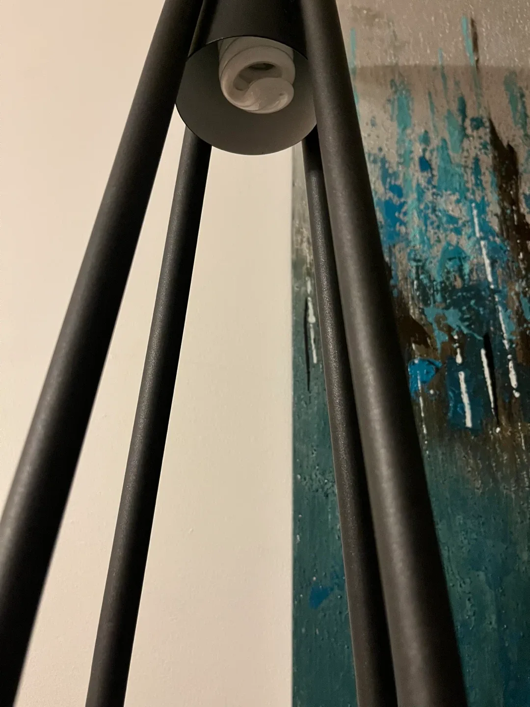 Black Floor Lamp with Shelves image indicator(4)